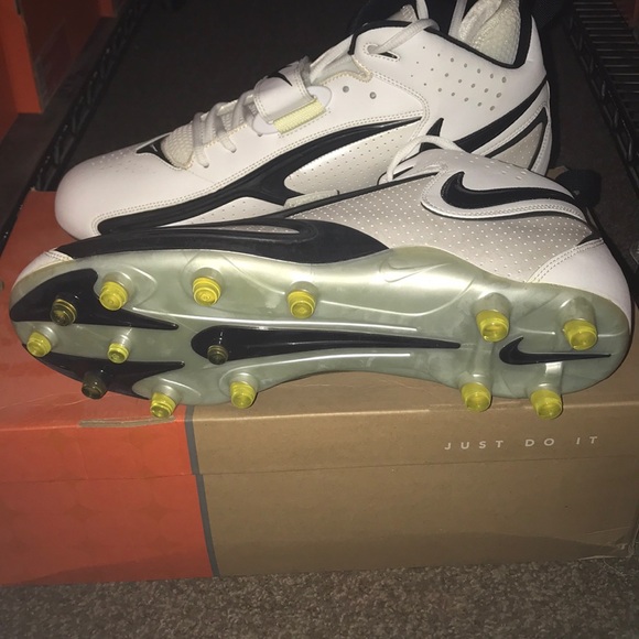Men's New in box Nike football cleats blade II TD white black 310937 101 size 13 - Picture 4 of 6